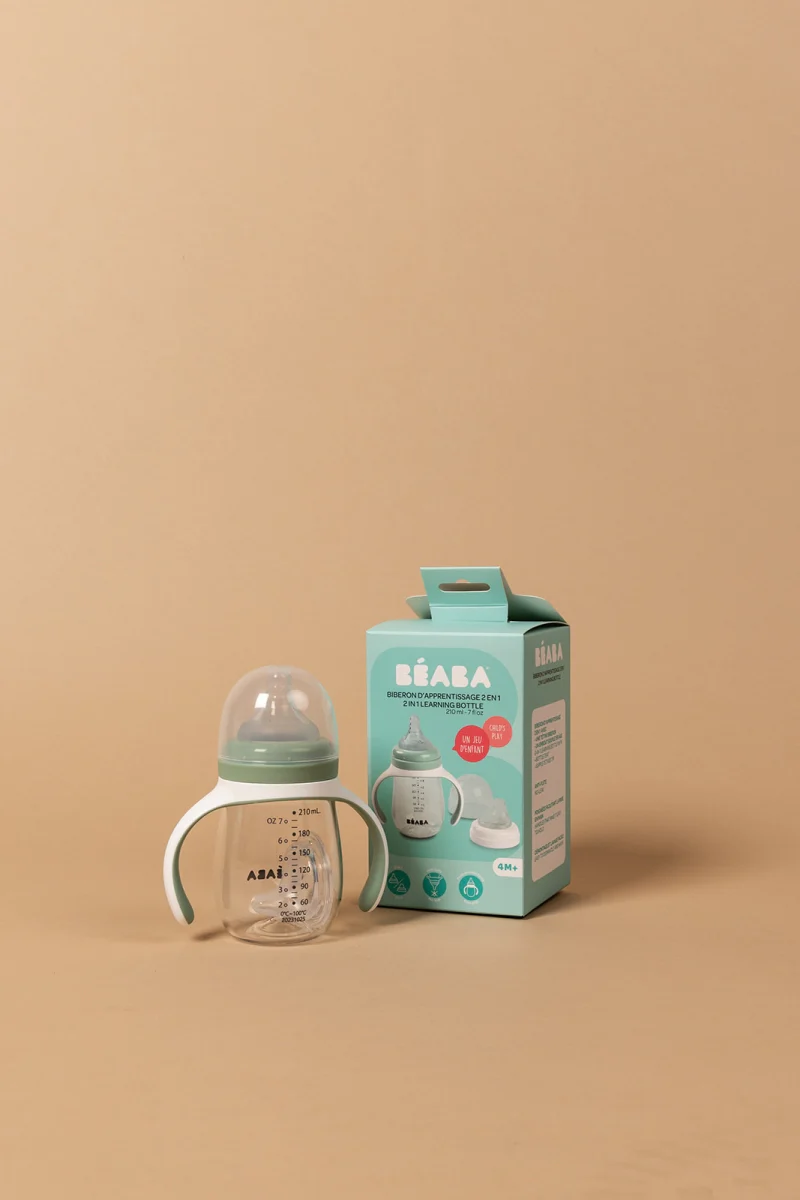 2 in 1 drinkbeker 210ml - sage green