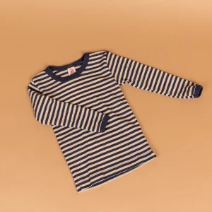 wollen t-shirt - blauwe strepen